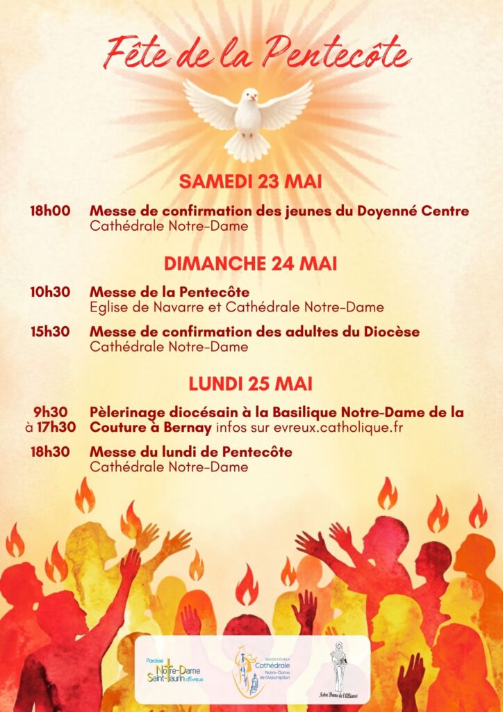 Célébrations de la fête de la Pentecôte 2026 et confirmations des jeunes et adultes