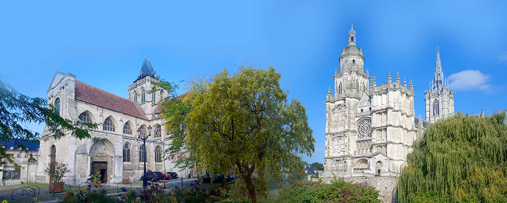 Eglise Saint Taurin et Cathédrale Notre Dame Evreux (version mobile)