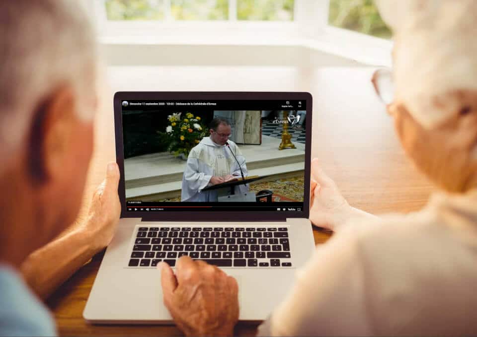 Diffusion de la messe sur la chaine Youtube