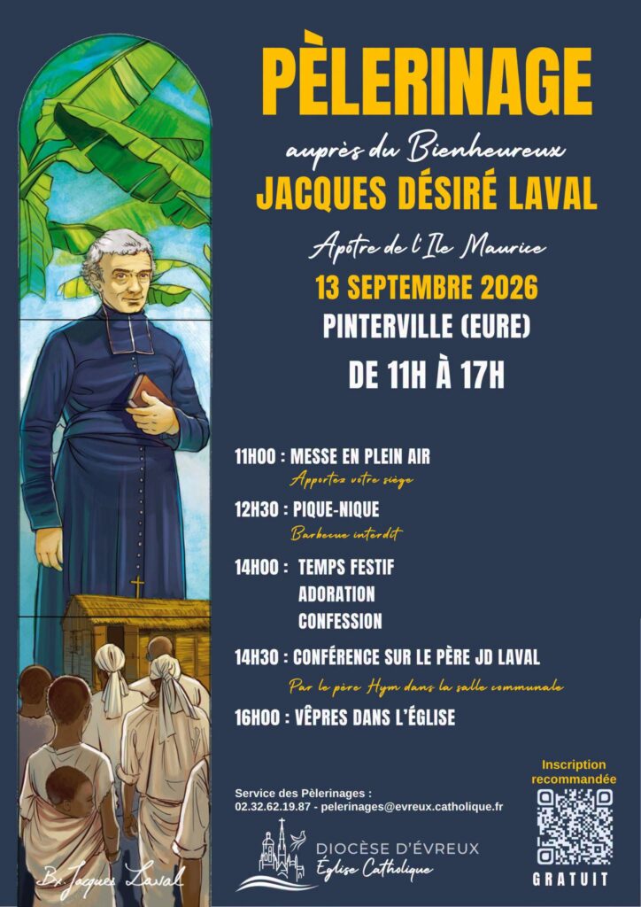 Pèlerinage à Pinterville le dimanche 13 septembre 2026