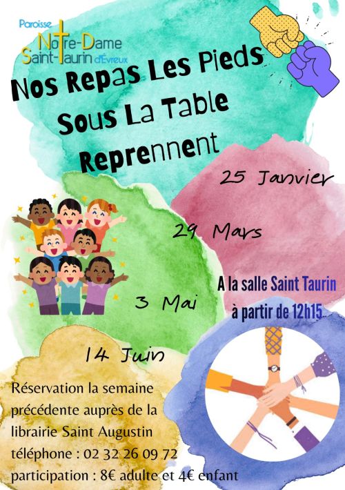 Repas de l'amitié "Les pieds sous la table"