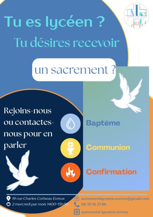 rencontres aumônerie des lycéens 2025 - recto