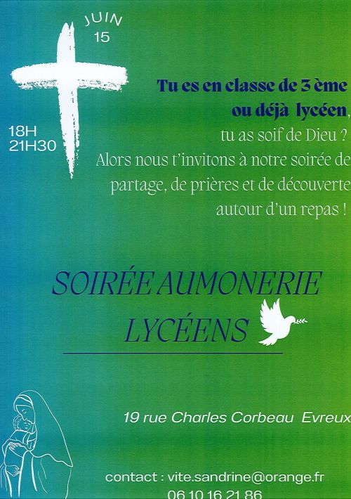Soirée aumonerie 15/06