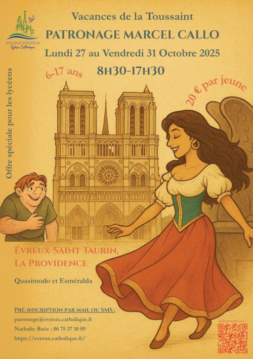 Patronage Vacances de la Toussaint du 27 au 31/10/2025 pour les 6-17 ans