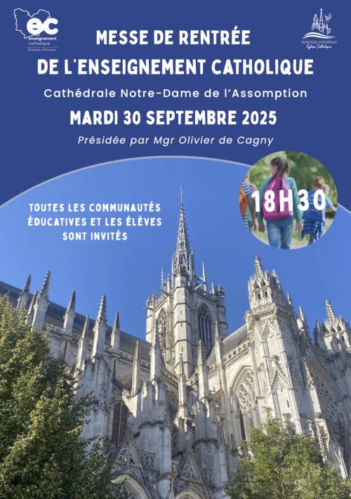 Messe de rentrée de l'enseignement catholique 30/09/2025