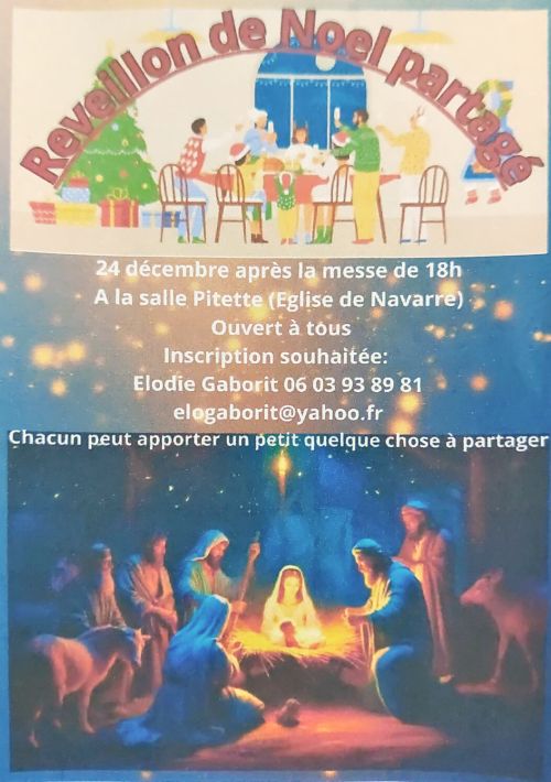 Réveillon de Noël 2025 partagé pour personnes seules