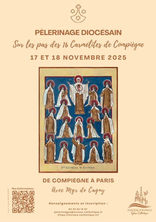 Pèlerinage à la suite des carmélites de Compiègne les 17 et 18/11/2025