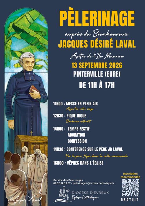 Pèlerinage à Pinterville le dimanche 13 septembre 2026