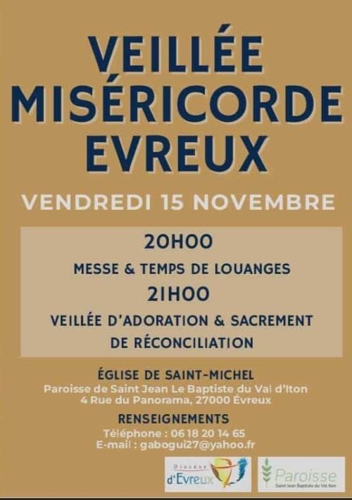 Veillée de miséricorde 15/11/2024
