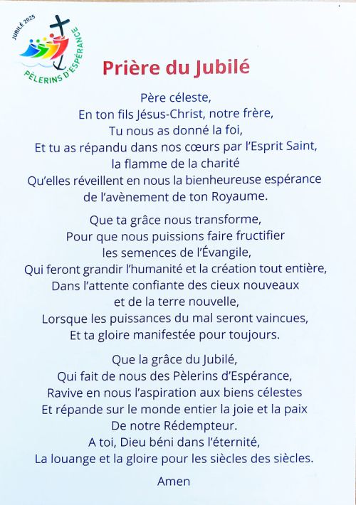 Prière du Jubilé 2025