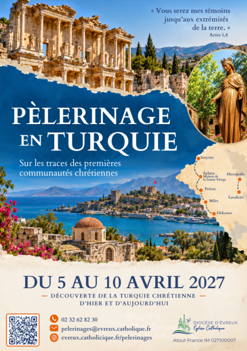 Pèlerinage en Turquie du 5 au 10 avril 2027
